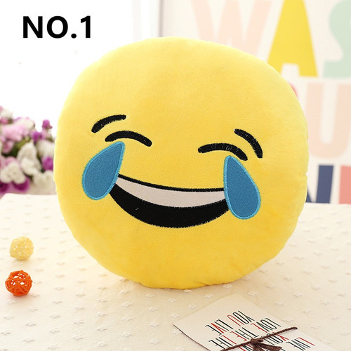 Almohada Con Relleno De Felpa De Emoticón De 30cm