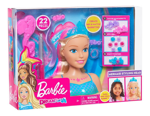 Barbie Dreamtopia Sirena Peinados Y Accesorios Mágicos Gmv40