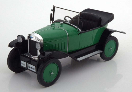 1924 Opel Laubfrosch 4 Pts Green Escala 1:18 Model Car Group