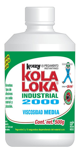 Pegamento Industrial Kli2000 500g Kola Loka Viscosidad Media