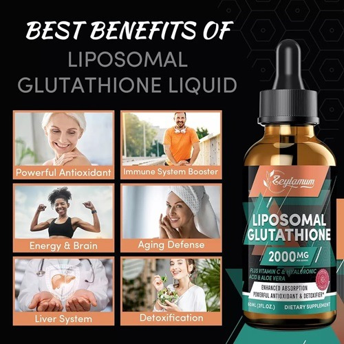 Glutatión Liposomal En Gotas Mayor Absorción 60 Ml, 2000 Mg