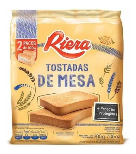 Riera Tostadas Clasicas De Mesa X 200 Gr