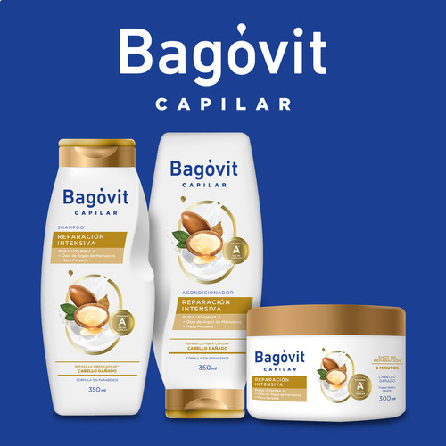 Bagovit Mascara Reparacion Intensiva Cabello Dañado 300 Ml