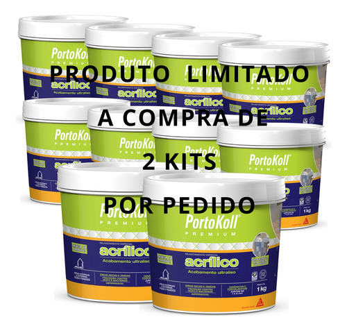Rejunte Acrílico Premium Portokoll - Caqui - Kit 10un 