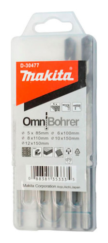 Kit De Brocas Multimaterial Com 5 Brocas D-30477 Makita