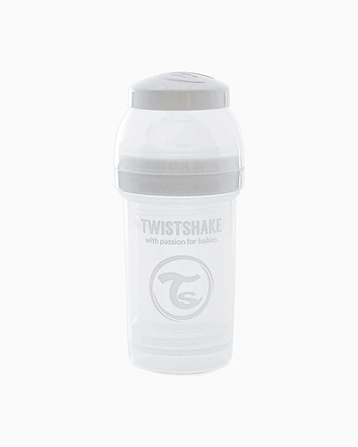 Imagen 2 de 3 de Mamadera Anti-cólico Twistshake 180ml - Blanco