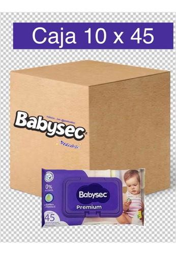 Babysec Toallas Húmedas Caja X 10 (45 Un. X Paquete)