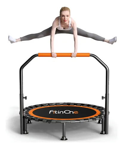 Trampolín De 102 Cm Para Adultos Con Barra Ajustable Y Sopor | Meses sin interés