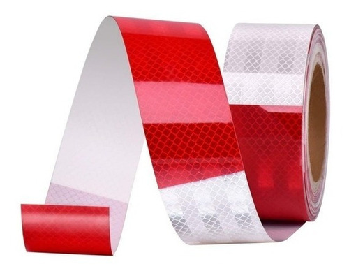 3M 983-326 cinta barricada reflejante color rojo y blanco