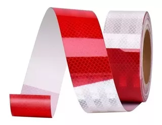 3M 983-326 cinta barricada reflejante color rojo y blanco
