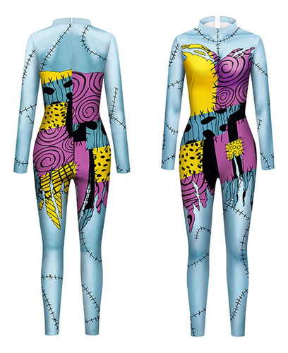 Mujer Scary Zombies Mono Halloween Sexy Zentai Catsuit