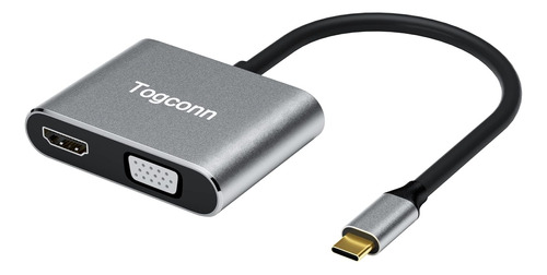 Usb C Hub Adapter 2 In 1, 4k, Hdmi, Vga