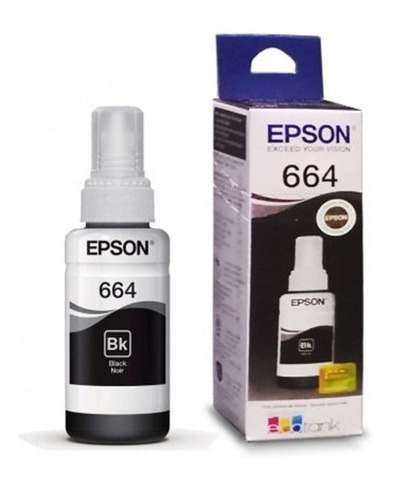 Cartucho Epson T664120 Negro T664 