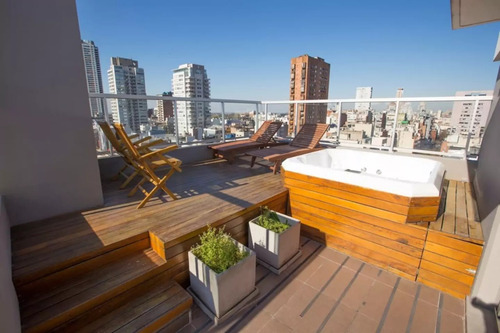 2 Ambientes Con Cochera, Balcon Con Parrilla. Full Amenities, Seguridad 24 Hs