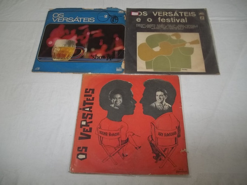 Lp Vinil- Os Versáteis E O Festival - 3 Discos