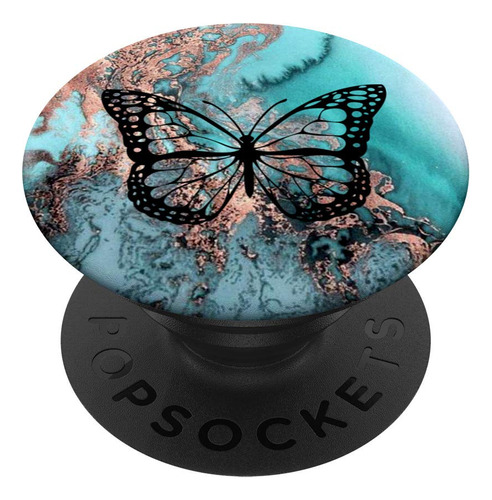 Popsockets Acuarela Azul Mariposa Negra Popgrip: Agarre Para