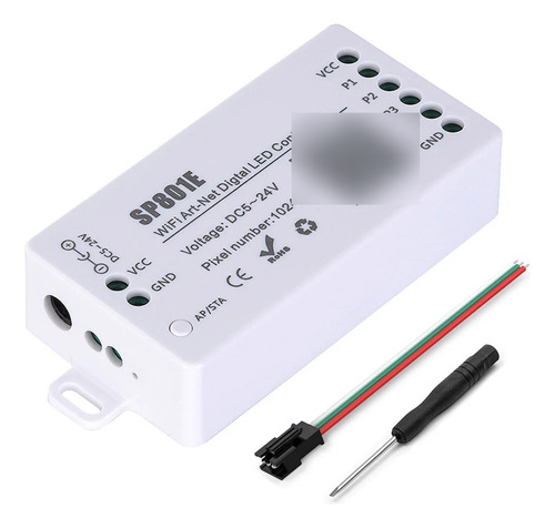 Controlador Tiras Led Sp801e Wifi, Art-net, Ws2811, Ws2812b