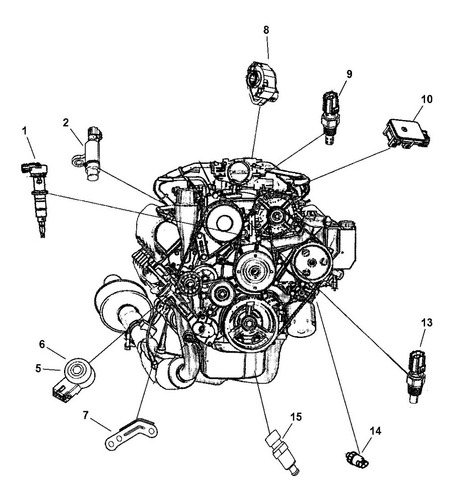 Imagen 2 de 3 de Sensor Eje Levas Mopar Jeep Grand Cherokee 2001 - 2007 3,7 L