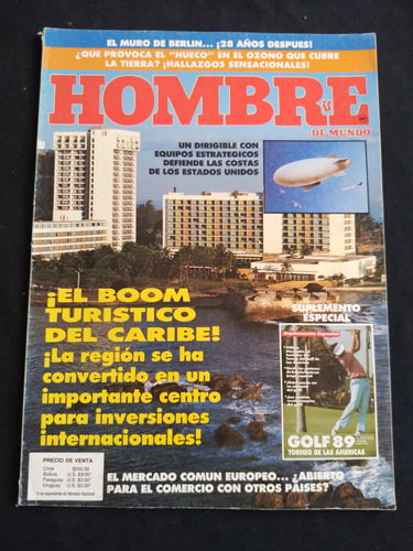 Hombre De Mundo N° 8 1989 Boom Turistico Del Caribe. J 
