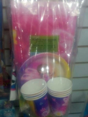 Imagen 4 de 6 de Manteleria Vasos Platos Fiestas Infantiles Cotillones