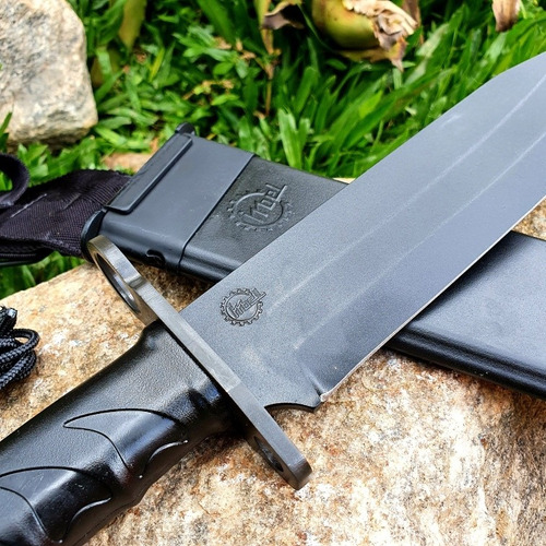 Imagem 7 de 9 de Faca Imbel Amz Black Original Com Paracord E Kit Manutenção