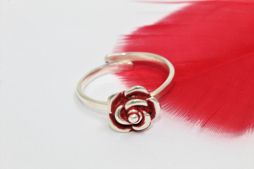 Hermoso Anillo Plata 925 Ajustable A320 Regala Una Rosa Roja