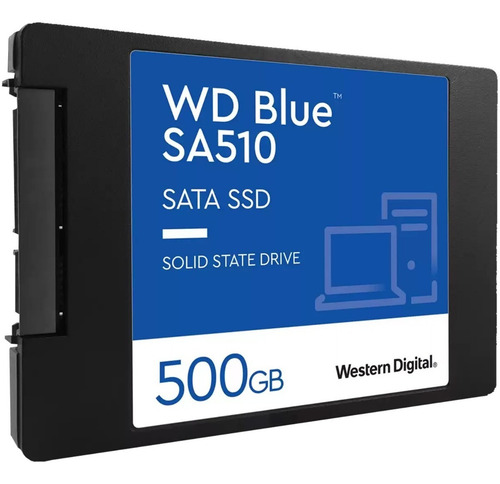 Imagen 2 de 5 de Ssd 500gb Western Digital Disco Duro Solido 2.5 Laptop Pc.