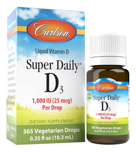 Carlson Labs Super Daily Vitamina D3 1000 Ui 10.3 Ml Sabor N/a