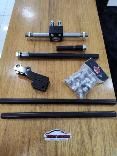 Imagem 1 de 4 de Kit Barra De Direção + Reforço Caixa Direçao Poke Parts