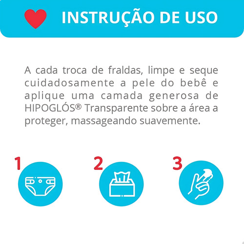 Pomada Transparente Hipoglós Kit 3 Prevenção Total Bebê
