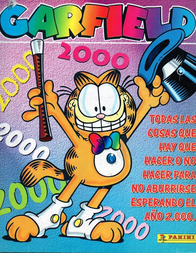 Album Garfield, Tiene 24 Figuritas Pegadas Panini 2000 !!!