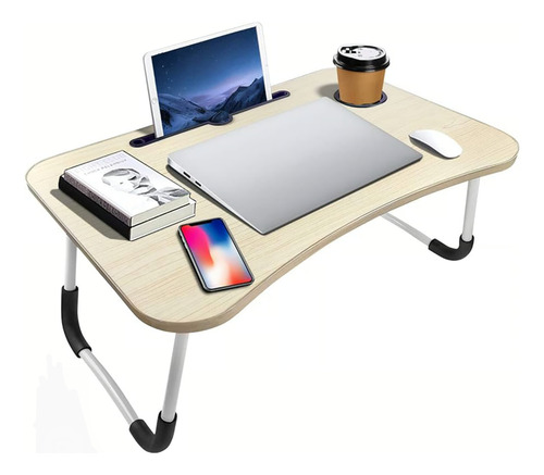 Mesa Laptop Plegable Portátil Para Cama Escritorio Posavasos