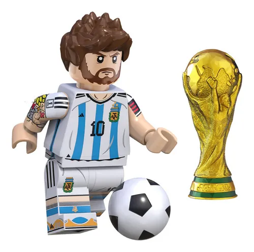 Figuras Lego Fútbol Messi Cristiano Ronaldo Pele Argentina