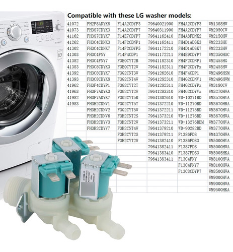 5220fr2075l Válvula De Entrada De Agua Fría Para LG Kenmore