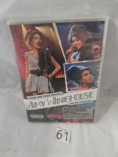 Amy Winehouse I Told You Dvd Cerrado 