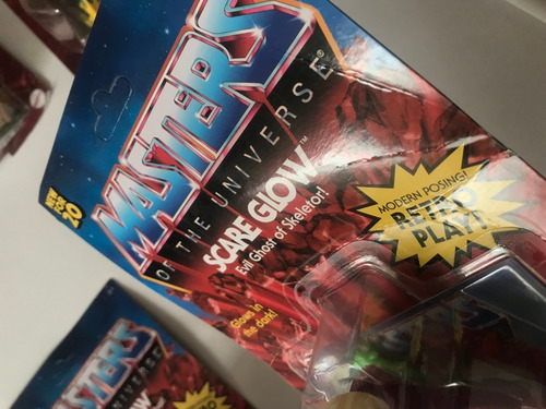 4 Villanos Motu Origins Trapjaw Scareglow Merman Carton Malt (Usado)