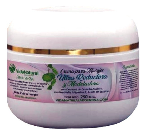 Crema Ultra Reductora Y Modeladora Con Centella Asiática