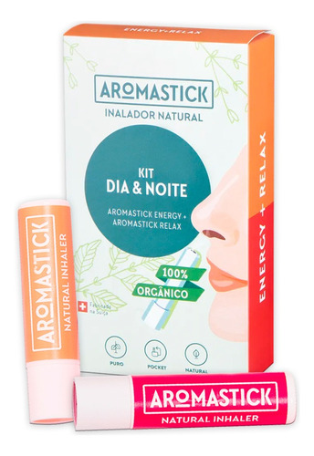 Aromastick Relax + Energy (kit Dia E Noite)