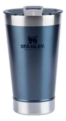 COPO TERMICO DE CERVEJA COM TAMPA STANLEY NIGHTFALL AZUL