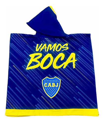 Poncho Infantil Toallon Microfibra Boca Colonia Natacion