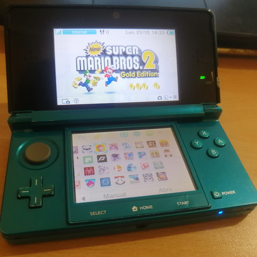 Nintendo 3ds Aqua Blue Liberado + R.4 + Juegos Ilimitados