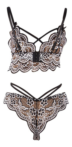 Suave Sujetador Inalámbrico De Encaje Sexy De Talla Grande P