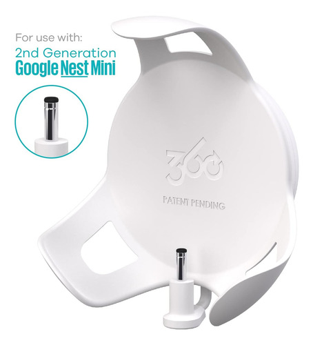 Powerclip - Soporte De Salida Para Google Nest Mini (tiza),