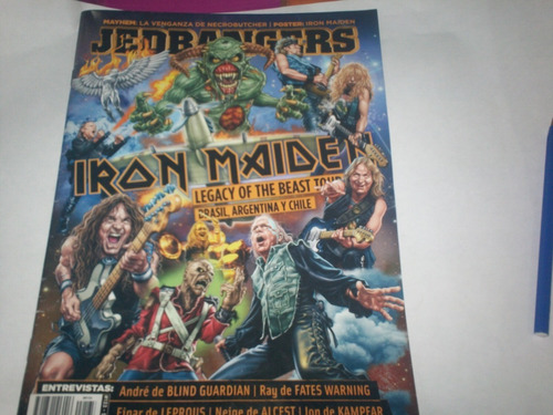 Revista Jedbangers Nro 133 Iron Maiden Con Poster