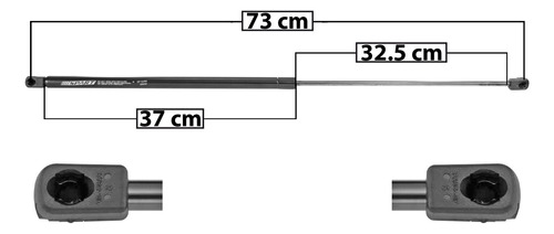 Amortiguador Cofre Para Kia Soul 2014 - 2019  Izquierda