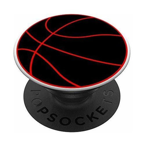 Contorno De Baloncesto Rojo Fresco En El Diseño De Qr8pu