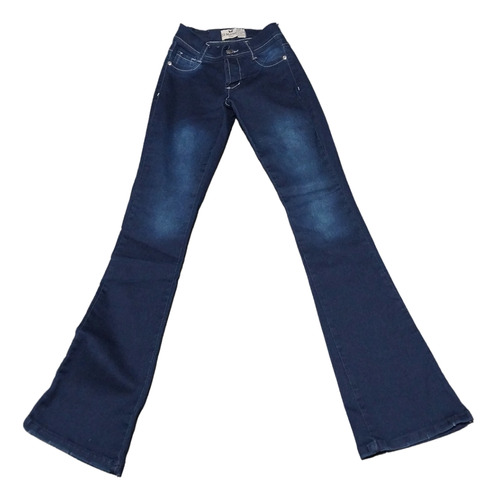 Pantalon Jeans De Mujer Semi Oxford Con Laicra