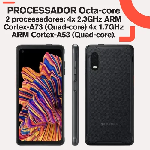 Samsung XCover Pro 本体 Celular Samsung Galaxy Xcover Pro 64 Gb Preto 4 Gb Ram Robusto