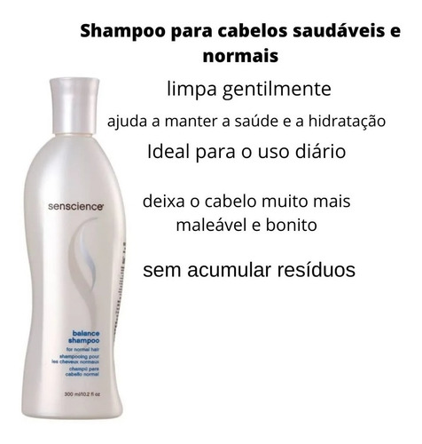 Imagem 2 de 5 de Kit Senscience Spring Shampoo Balance + Masc Inner 200ml