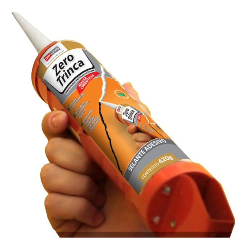 Imagem 3 de 4 de Selante Acrílico Para Trincas E Fissuras Zero Trinca 420g